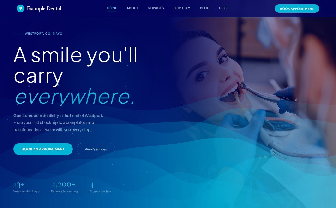 Example Dental website